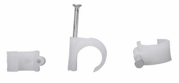 Afbeeldingen van Spijkerclip 16-20Mm Wit 25 Stuks