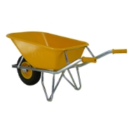 Afbeeldingen van Fort kruiwagen 100ltr. geel sbm-100