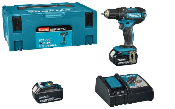Afbeeldingen van Mak accuboorm. DDF482RTJ 5.0Ah