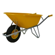 Afbeeldingen van Fort kruiwagen 100ltr. geel sbm-100