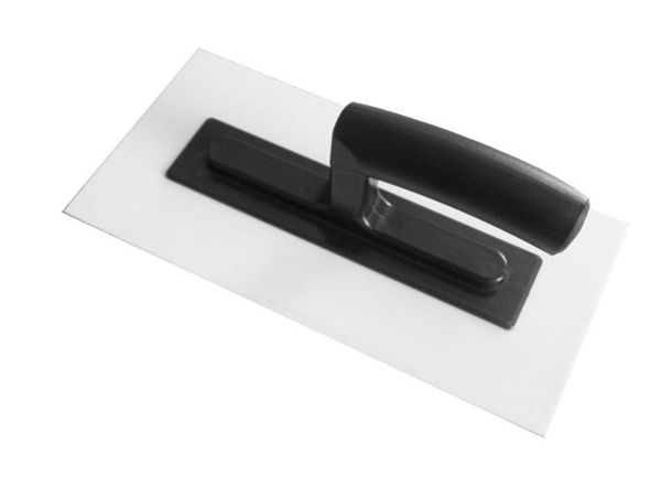 Afbeeldingen van Plakspaan 2,0mm gebogen pvc handvat kuns