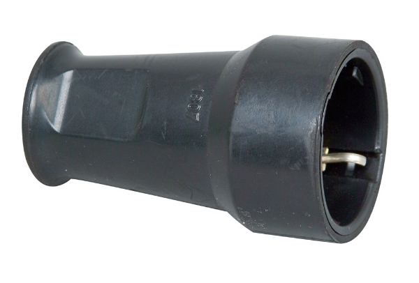 Afbeeldingen van Contrastekker Rubber Zwart