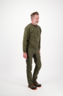 Afbeeldingen van Her Torex broek mt.52(b46)Donker Kaki/ Zwart