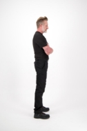 Afbeeldingen van Her argo t-shirt short sl. mt. m zwart
