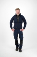 Afbeeldingen van Her Otar sweatvest met kraag  mt.XXL Marine