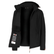 Afbeeldingen van Her softshell jas mt.m zwart trystan