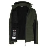 Afbeeldingen van Her softshell jas mt.l kaki/zwart trystan