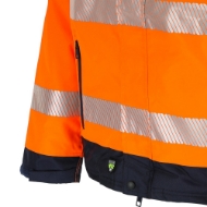Afbeeldingen van Her jas mt.XL Hodor High Viz Oranje/Marine