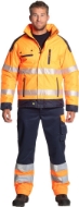 Afbeeldingen van Her jas mt.XL Hodor High Viz Oranje/Marine