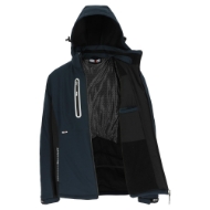 Afbeeldingen van Her taris softshell mt.xl gevoerd marine./zw.