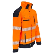Afbeeldingen van Her jas mt.XL Hodor High Viz Oranje/Marine
