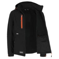 Afbeeldingen van Her softshell jas mt.m zwart trystan