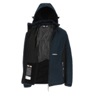 Afbeeldingen van Her taris softshell mt.xl gevoerd marine./zw.