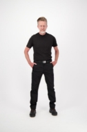 Afbeeldingen van Her argo t-shirt short sl. mt. m zwart
