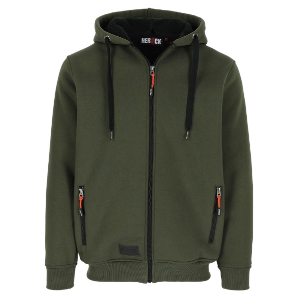 Afbeeldingen van Her Otis sweater met kap mt.L Donker Kaki