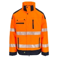 Afbeeldingen van Her jas mt.XL Hodor High Viz Oranje/Marine