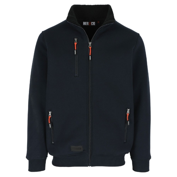 Afbeeldingen van Her Otar sweatvest met kraag  mt.XXL Marine