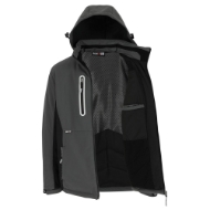 Afbeeldingen van Her taris softshell mt.m gevoerd antr./zw.