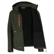 Afbeeldingen van Her softshell jas mt.l kaki/zwart trystan