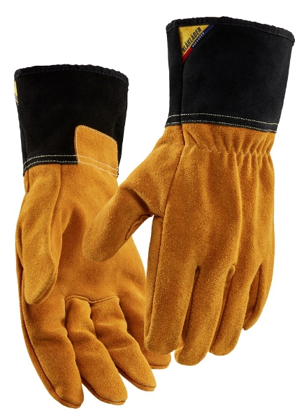 Afbeeldingen van Bla Lashandschoen Bruin/grijs mt8 1.80